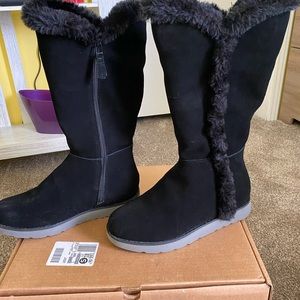 Black winter boots from lands end